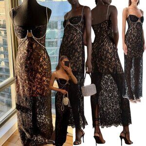 【関税無】 SELF PORTRAIT / Lace Maxi Dress / マキシドレス Self-Portrait Lace maxi dress Self-Portrait